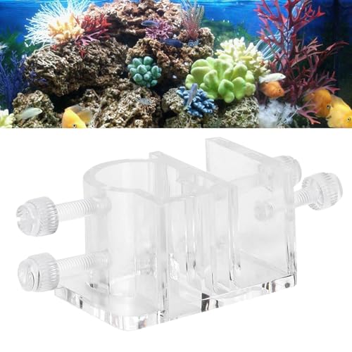Aquarium Hose Holder, Transparent Acrylic Water Pipe Hose Fixing Clip Fish Tank Pipe Holder Aquarium Water Tube Clamp for Aquarium(26mm)