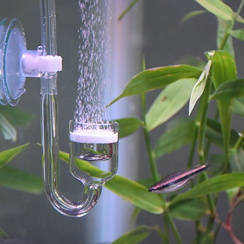 CO2 Diffuser, Carbon Dioxide Glass Reactor U Shape Tube Set for Aquarium Plants Tank(CO2 Diffuser Set) - color: CO2 Diffuser Set
