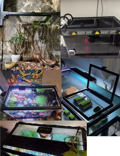 Fish Tank Cover Net Aquarium Lid Mesh Top Hood with Feeding Windowv(60x45cm-23.6x17.7in) - size: 60x45cm-23.6x17.7in