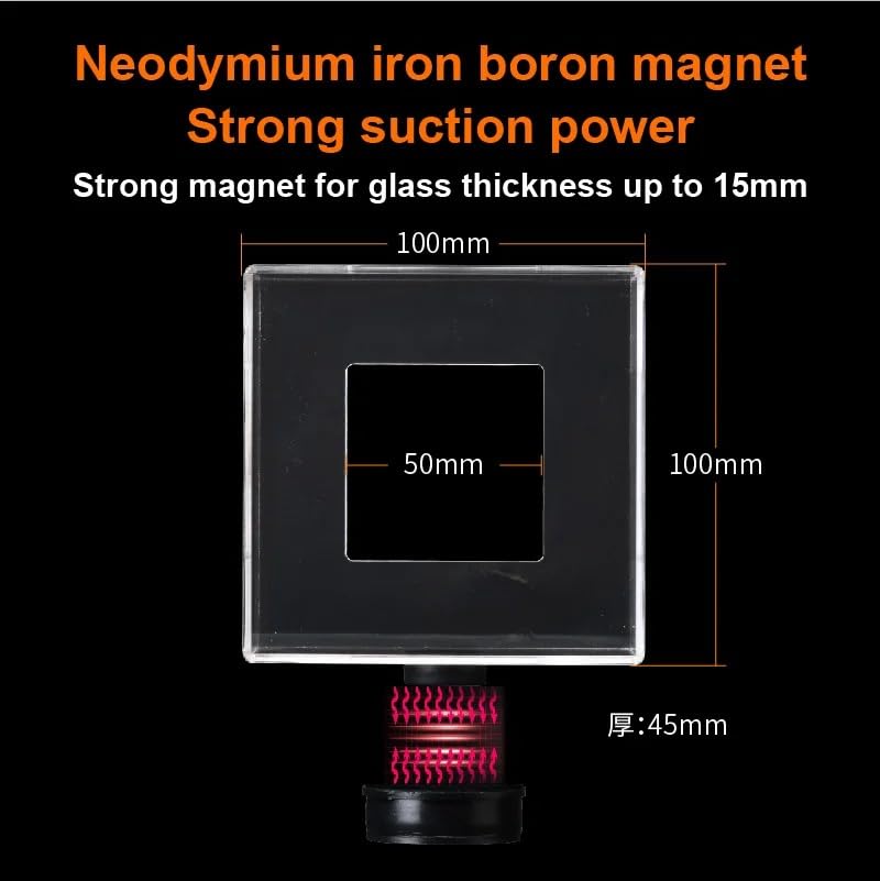 Strong Magnetic Acrylic Feeding Box Feeding Ring Aquarium Fish Food Fish Food Feeding Ring Feeding Ring (Greener) - color: greener