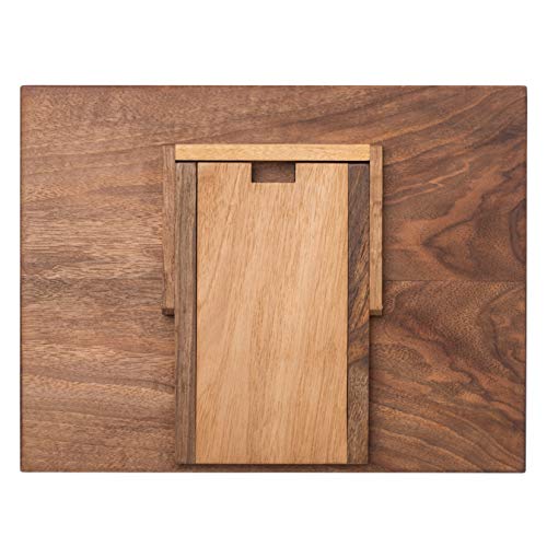 TILISMA Wooden Cook Book Stand β Handmade Walnut Book Holder for Reading Hands Free β Cookbook Stand for Kitchen Counter β Recipe Holder β Reading Accessories for Kitchen β Cookbook in Ipad and Tablet