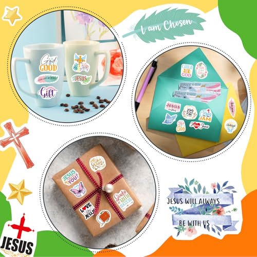 348 PCS Inspirational Christian Stickers, Bible Verse Jesus Stickers - style: Inspirational Christian