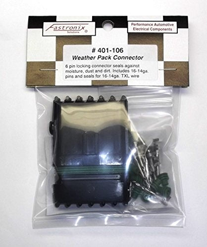 Fastronix Weather Pack Connector Kit (6-Pin) - size: 6-Pin