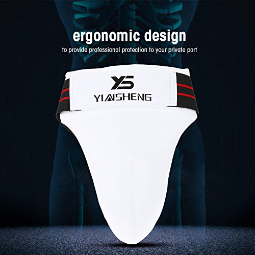 Groin Guard Guard Protector Karate Kickboxing MMA Martial Arts Boxing Groin Support(L)