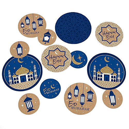Ramadan - Eid Mubarak Giant Circle Confetti - Party Decorations - Large Confetti 27 Count