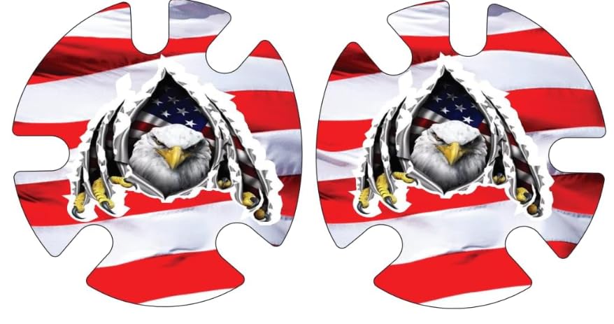 4Time All American Wrestling Headgear Decals Wraps (America Eagle) - color: America Eagle