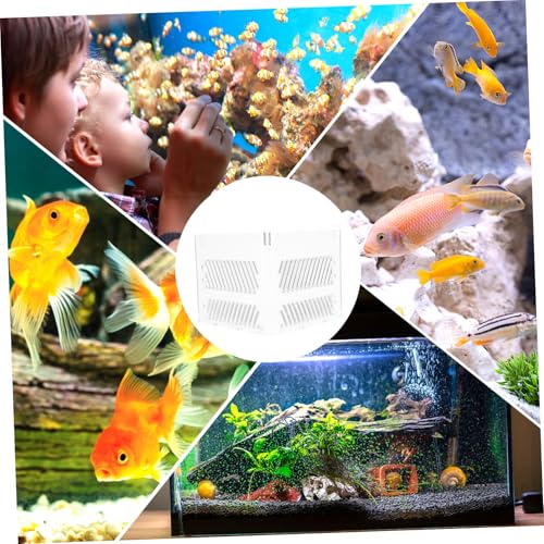 Toyvian Aquarium Divider Acrylic Grid Board for Fish Tank Isolation Pump Guards Betta Fish Tank Divider Suction Cups Accessories