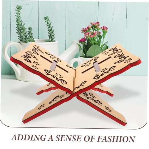Elegant Quran Book Stand Intricate Carvings Design for Reading and Display for Home and Daily Use