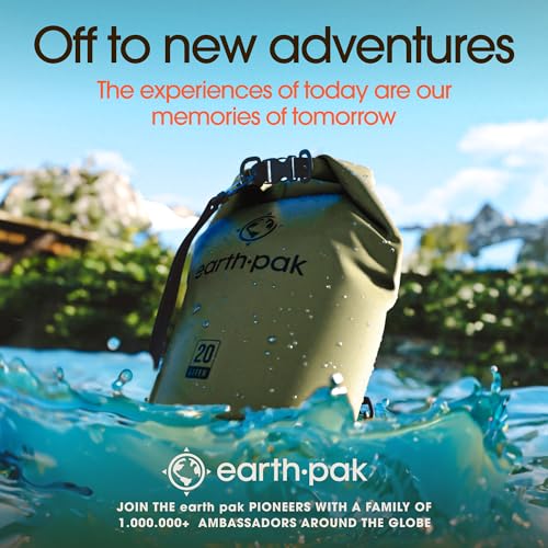 Earth Pak Waterproof Dry Bag - Roll Top Waterproof Backpack Sack Keeps Gear Dry for Kayak with Waterproof Phone Case - color: Yellow, size: 10L