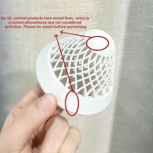 Floating Aquarium Plant Basket for Fish Tank | 3D Printed Miniature Hydroponic Aquatic Plant Holder Cup for Surface Aquascaping & Water Plant Root Containment (White, 3.15x2.36 Inches)