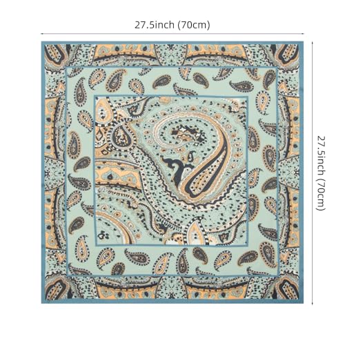 RIIQIICHY Women Head Hair Scarf Like Satin Silk Scarf Sleeping Hair Wrapping Night 27.5" - color: C011