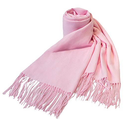 Pashmina Shawl Wraps Scarves Evening Dresses Wedding Bridesmaid for Women - color: Pink