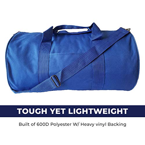 Impecgear Round Duffel Team Sports Equipment Bags, Travel Gym Fitness Bag. - color: Royal