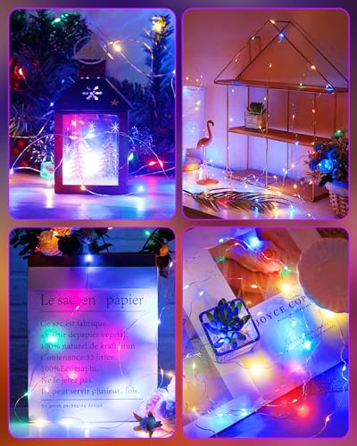 Minetom Fairy Lights Battery Operated, Twinkle String Lights 5ft 60LED - color: Multicolor