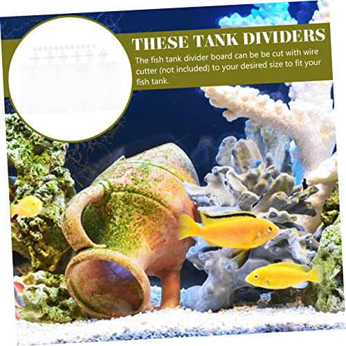 4pcs Aquarium Divider Grid for Fish Tank Isolation Board Cups Cuttable Mesh for Breeding and Separation of Fish Aquariums