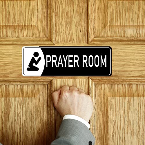 Prayer Room Sign 9"x3", Self Adhesive Doorplate for Offices Room House