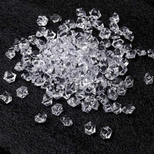 Happyyami 1set Creative Fish Tank Gravel Crystal Stones White Decorative Ornaments for Aquariums Flower Pots Landscape Decor Approx