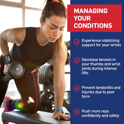 Dr. Arthritis Doctor Developed Wrist Brace, Wrist Wraps for Tendonitis, Hand Support, Ideal for Fitness, Weightlifting - style: Wrist Brace - W/out thumb loop 1 pack