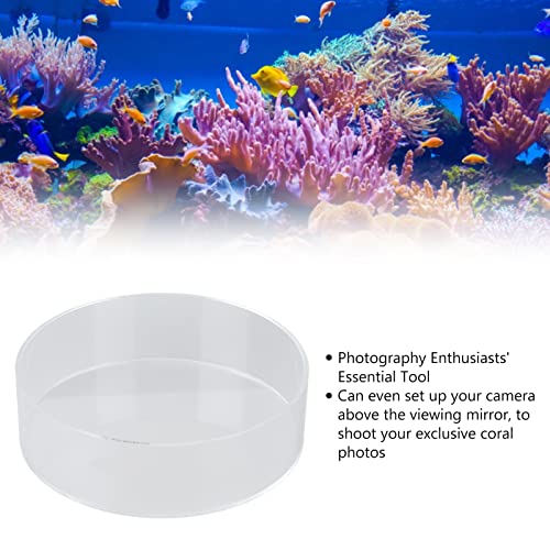 Observe Lens Transparent Acrylic Fish Tank Cylinder Magnifier, Aquarium Viewing Tool with Clear Optics for Underwater Observation and Photography, Safe for