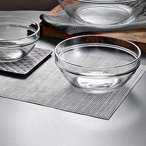 Replacement Glass Bowl for Feoyoho 5.5in Feeder Stand – 34 oz / 4.2 Cups (Replacement Only), Dishwasher & Microwave Safe - size: For 5.5ʺ Tall Stand (Medium, 34 oz)