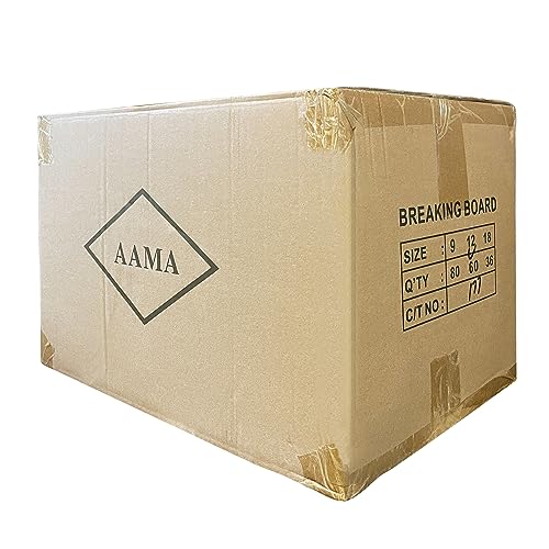 AAMA Martial Arts Taekwondo Karate Demonstration Breaking Board Bundle 9" (W) X 11-3/4 (L) - style: 1/2" (12mm) - CASE (60PCS)