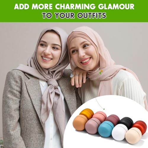 10 Pairs Hijab Magnetic Pins, Strong Multi-Use Pinless Magnets Matte - color: Matte Style, size: 10pcs