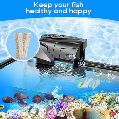 12pcs Ammonia Reducer Filter Pads Compatible with Aqueon Filter 10 | Fish Tank Filters Compatible with Aqueon Replacement Filter Cartridges Medium QuietFlow LED PRO & SmartClean Power Filter
