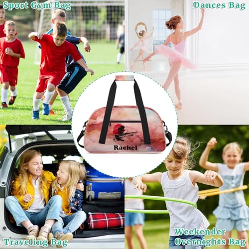 Personalized Martial Art Bag Duffel Bag for Girls, Custom Taekwondo Karate Bag Overnight Bags for Travel Weekender Practice Girl - color: Option 13