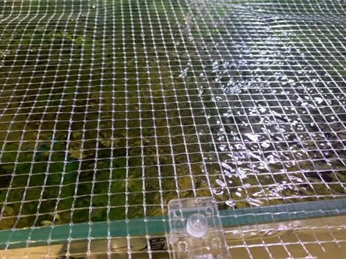 DIY Aquarium Hood 8pcs Aquarium Fish Tank Hood Screen Cover net Clip Holder and 2.15 Feet X 1.73 Feet Aquarium lid top net Kits Suitable for Rimless and rimed Tank