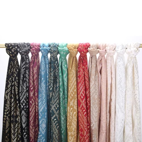 1920's Women's large-sized winter and autumn scarf - Retro Faux Assuit Foil print-embossed style long scarves - color: White Silver