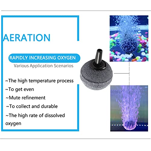 Air Stone Cylinder Bubble Diffuser Airstones for Aquarium 0.8/0.9inch Diffuser Release Tool for Nano Air Pumps Small Buckets and Fish Tanks - size: 5P