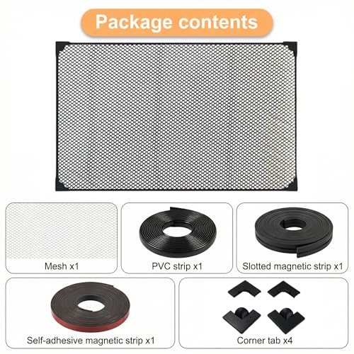 Magnetic Fish Tank Lid Aquarium Top Cover Anti-Jumping Mesh Net | DIY Cut-to-Fit Aquarium Mesh Lid, Fits 10/20/29/40 Gallon Rimless Fish Tanks Lids