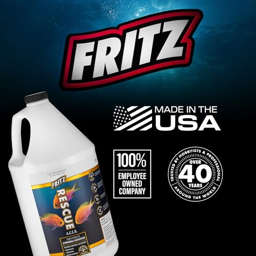 Fritz Aquatics ACCR Water Conditioner Instantly Removes Toxic Ammonia/Chlorine & Chloramines for Fresh & Salt Water Aquariums (1-Gallon) - size: 1 gal