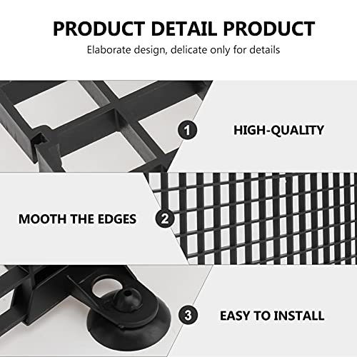 Hemobllo Fish Net Segregation Board for Aquarium Large Size Fry Box Grid Divider Plate Clamp- 2 Pieces Set