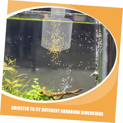 Fish Tank Feeding Ring Acrylic Shrimp Feeder Cup Betta Feeding Ring for Aquarium Fish Food Holder with 80 Hook for Freshwater Tanks