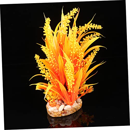 BESPORTBLE 3pcs Artificial Grass for Fish Tank Lifelike Aquarium Plant Decor Easy to Clean Beautiful Ornament for and Environment for Fish Safety