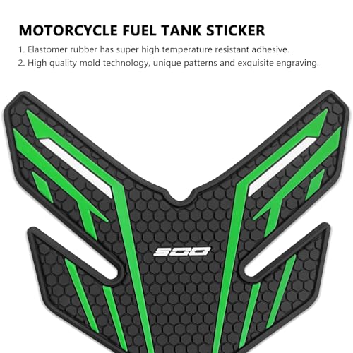 for Ninia 500 Z500 Ninja 500 SE ninja500 2024 2025 2026 New Accessories Side Fuel Tank Pads Protection Stickers Decals Fuel Tank Knee Pads Traction Pads Fuel Tank Pads Anti-Slip Side - color: Green