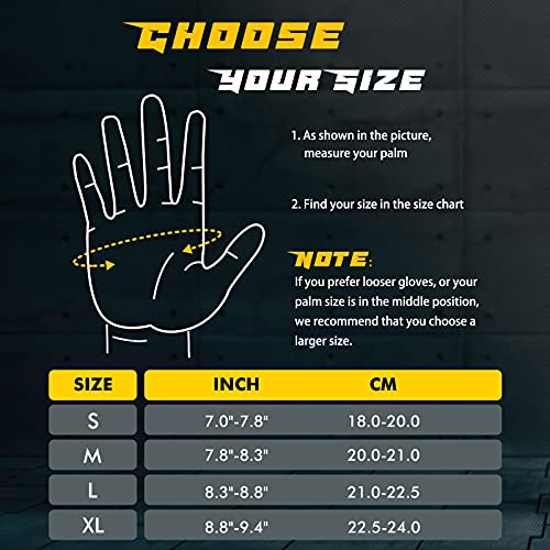 FREETOO Fingerless Workout Gloves for Men,Padded Palm Weight Lifting Gloves | Anti-slip Breathable Lightweight, Palm Protection, Gym Exercise Pull Up Training Calisthenics Sports Fitness - size: Large