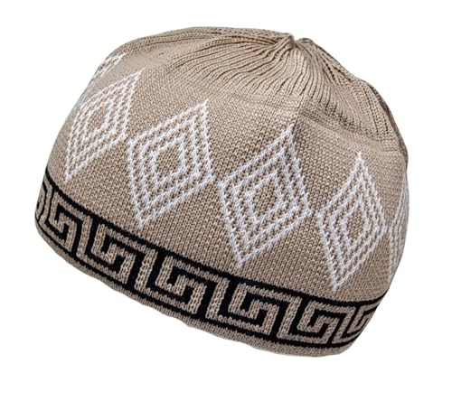 Set 4 Kufi Hat for Men Muslim AMN-225 Beanie Skull Cap Islam Taqiyah Takke Gift - color: Color Set 4