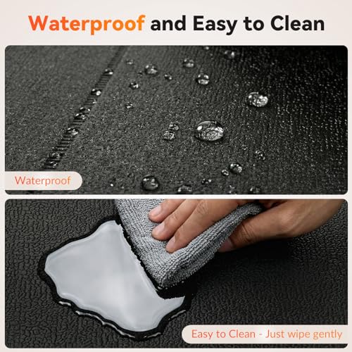 Treadmill Mat for Carpet & Hard Floors, 79" x 39" Foldable Floor Extra Thick Protection Mat, Non-Slip Noise & Shock Absorbing for Walking Pad, Exercise Bike, Elliptical, Home Gym Equipment - size: 79"L x 39"W x 0.2"Th