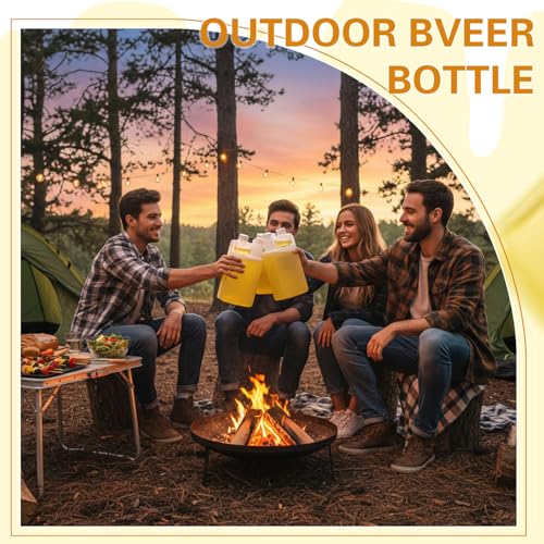 CHENGU Plastic Flask with Built in Shot Glass Measuring Bottles Graduated Chamber with Caps Liquid Dispenser for Liquids to Store and Pour for Concerts Travel Camping Party(1 Pc,33.8 Oz, 1.69 oz) - size: 33.8 oz, 1.69 oz