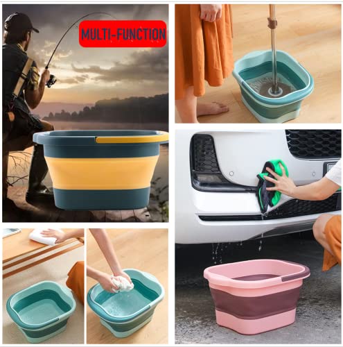 Collapsible Foot Tub Feet Soaking Spa Bath with Massager Acupoints for Circulation, Plastic Inflatable Feet Soak Basin Foldable Foot Soaker Bucket Footbath Bowl Tools for Men Adults, Black - color: Grey/Black