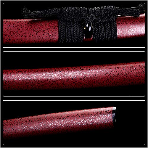 siwode Katana Handmade Full Tang Sharp, Alloy Tsuba Japanese Samurai Sword High Carbon Steel 1060,T10 1095, 40-Inch - color: Dragen fly