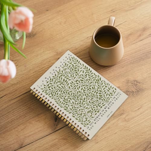 Likjad Christian Spiral Notebook Journal 5.5x8.3, Botanical Bible Scripture Journals for Writing, Religious Christian Gifts for Women, Bible Verse Hardcover Notebooks for Note Taking - color: Botanical Bible