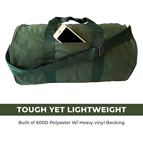 Impecgear Round Duffel Team Sports Equipment Bags, Travel Gym Fitness Bag. - color: Green
