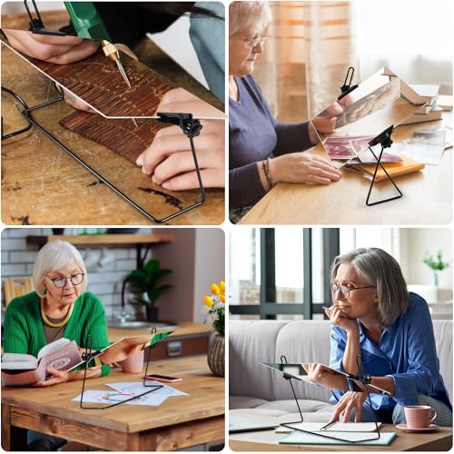 3X Desktop Reading Magnifier - Full Page Magnifying Glass,Low Vision & Seniors, for Reading Books,Small Print,Magazines,Documents.