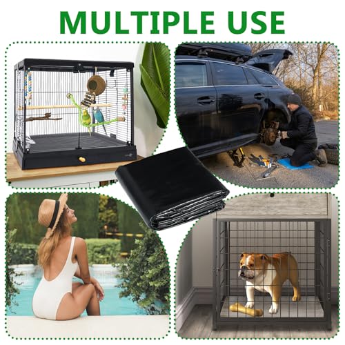 50x50 Inch Large Bird Cage Mat,Under Pet Cage Mat for Bird Cages, Dog Crate Mat Liner, Waterproof Felt Liner with Non-Slip Backing for Kennel Training, Floor Protector and Reptile Aquariums - size: 50x50 Inch