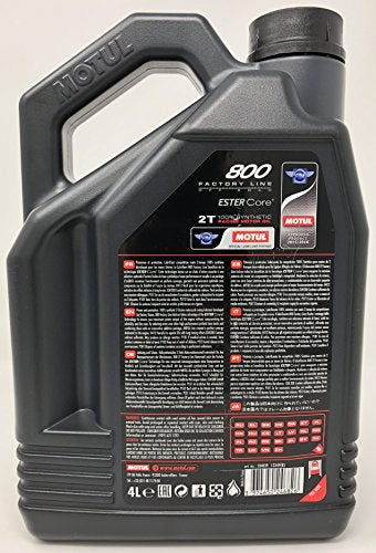 Motul 800-2t Off-Road 100% Synthetic Premix 1 Liter (4L) - size: 4L