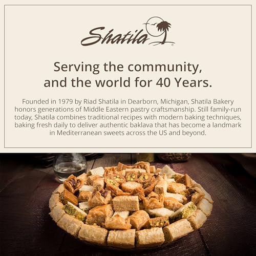 Shatila Food Products Ramadan Assorted Fillo Baklava Box, Assorted Baklawa Pastry, Mediterranean Sweets Arabic Desserts, Eid Gifts, 6lb, 63-Pieces - size: 60 Pieces