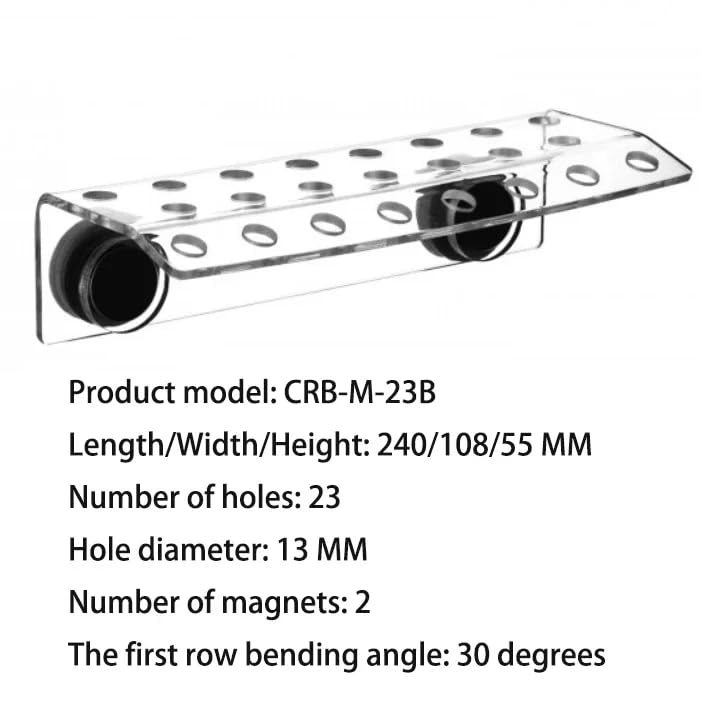 Marine Sources Fish Tank Aquarium Supplies Acrylic Magnetic Coral Frag Rack - for 15mm Glass Thickness (CRB-M-23B) - size: CRB-M-23B